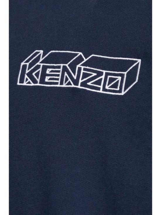  겐조 후드 티셔츠 FE65SW2144MF navy - KENZO