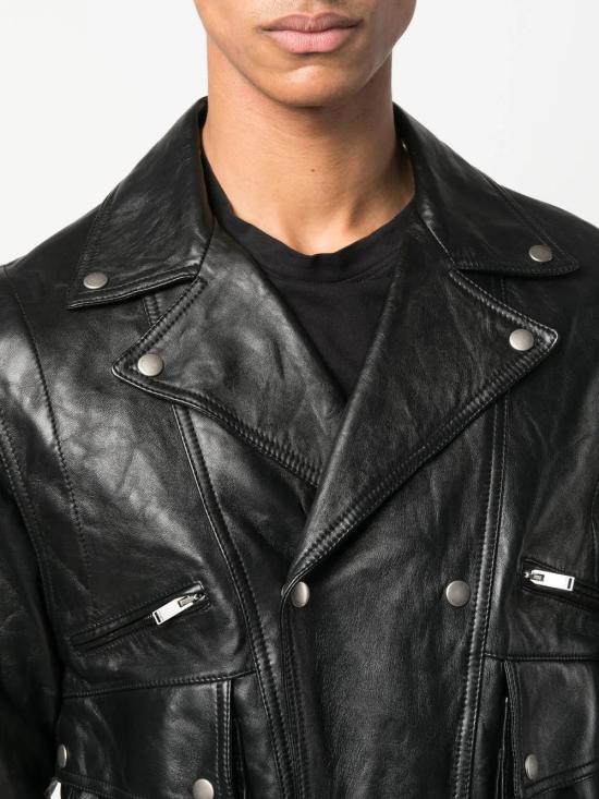  생로랑 바이커 자켓 726659YCFE2 black - SAINT LAURENT