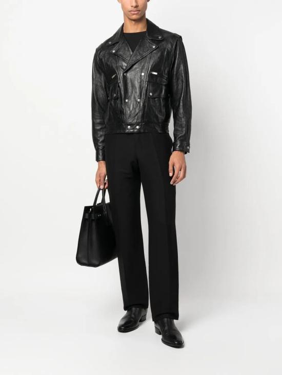  생로랑 바이커 자켓 726659YCFE2 black - SAINT LAURENT