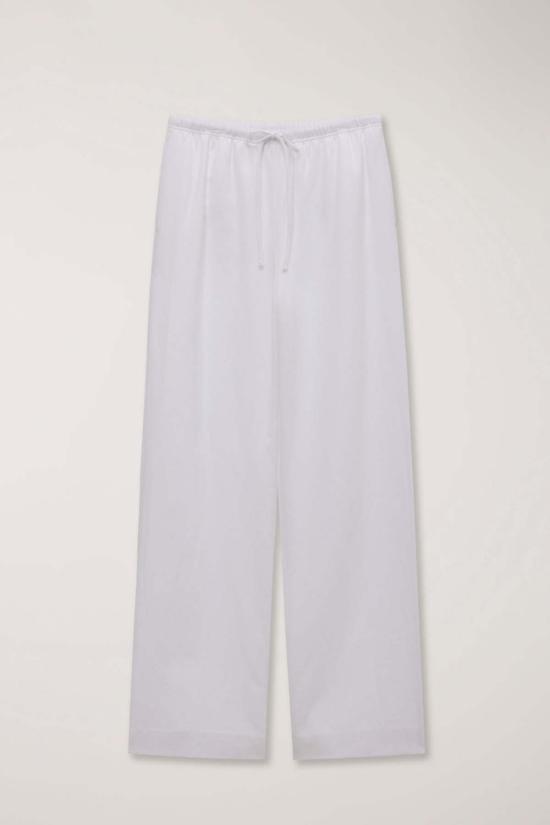  던스트 트레이닝/조거 팬츠 Dunst 리넨 코튼 밴디드  화이트 - DUNST