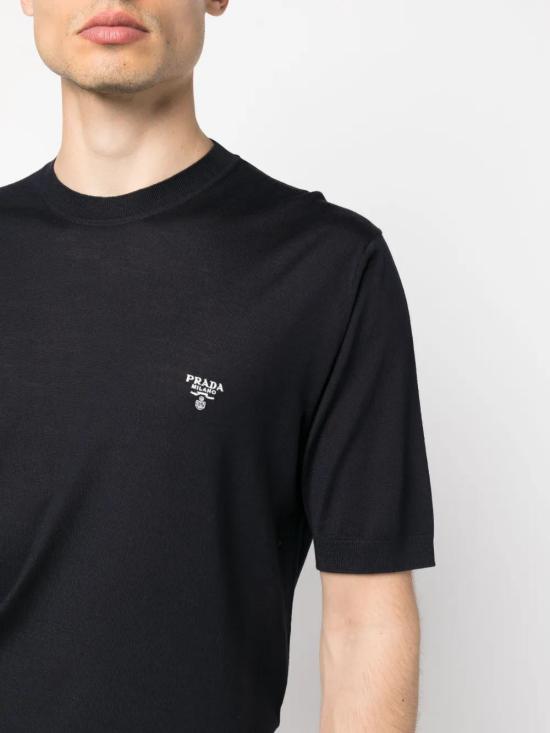  프라다 반팔 티셔츠 UMB266S2121ZLE blue - PRADA