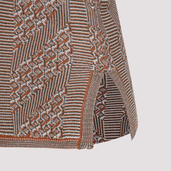 25SS 발렌티노 가라바니 민소매 티셔츠 6B0KM05Y99E 9QE GINGER ORANGE GOLD MULTICOLOUR - VALENTINO GARAVANI