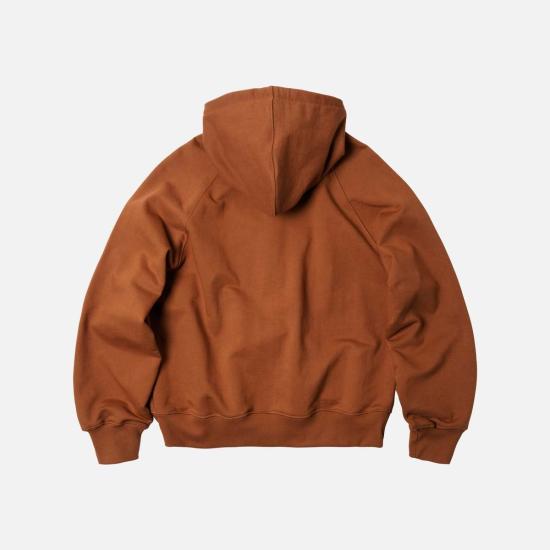  프리즘웍스 자켓 Frizmworks Og 헤비웨이트 후드 지퍼업 파카 브릭 - FRIZMWORKS