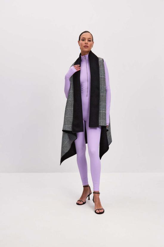  모노수트 긴팔 티셔츠 롱슬리브 터틀넥 바디수트 라벤더 - MONOSUIT