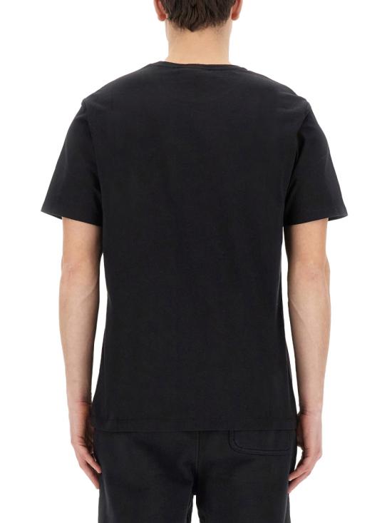  메종키츠네 반팔 티셔츠 LM00104KJ0008 P199 BK DOM - MAISON KITSUNE