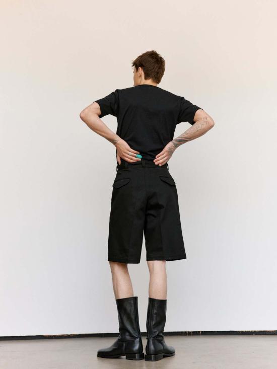  타이가 타카하시 숏팬츠 Lot.215 반바지 블랙 - TAIGA TAKAHASHI