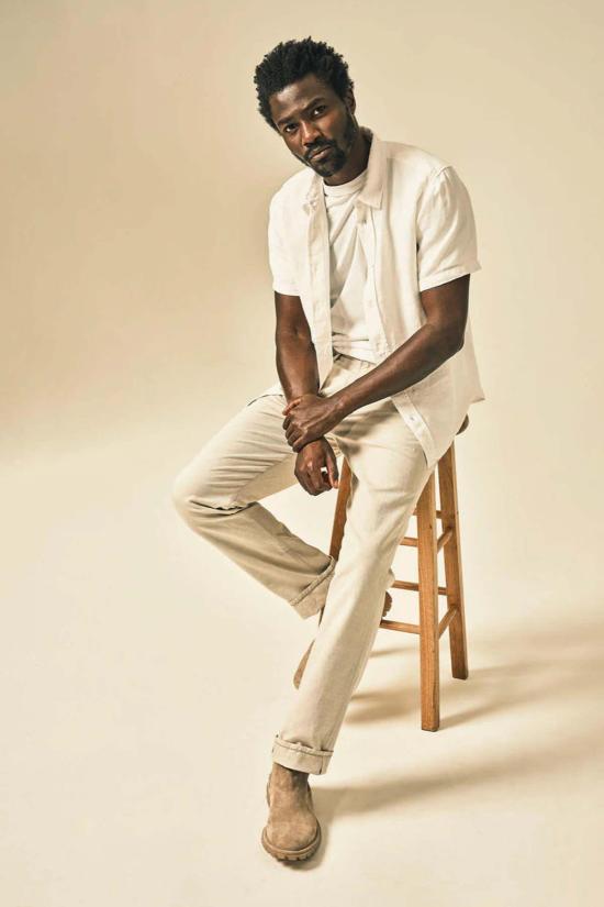  시티즌 오브 휴머니티 데님 팬츠 Citizens Of Humanity Elijah 릴렉스 스트레이트 리넨 진 내추럴