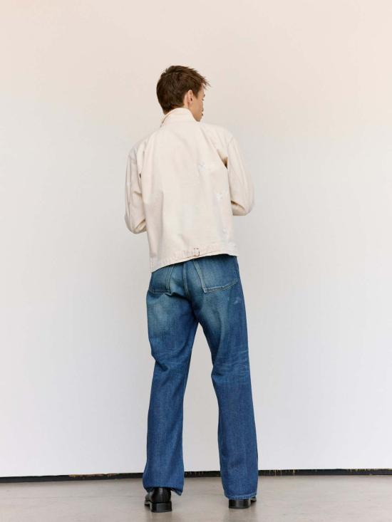  타이가 타카하시 자켓 Lot.303 코튼 커버올 재킷 아이보리 페인트 - TAIGA TAKAHASHI