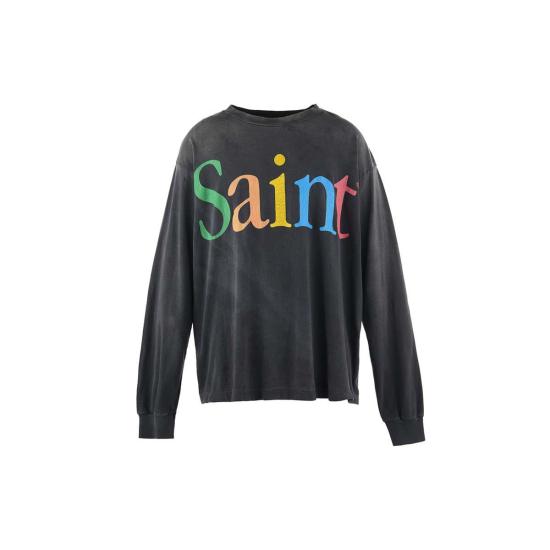  세인트 미카엘 긴팔 티셔츠 세인트 Mxxxxxx 긴팔 티셔츠 블랙