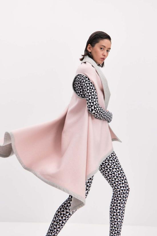  모노수트 베스트 모노슈트 로즈 그레이 리버시블 트위스트  핑크 - MONOSUIT