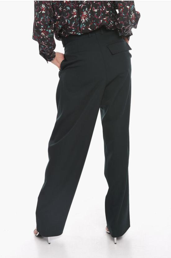  보테가베네타 스트레이트 팬츠 703115 V19M0 3413 Green - BOTTEGA VENETA