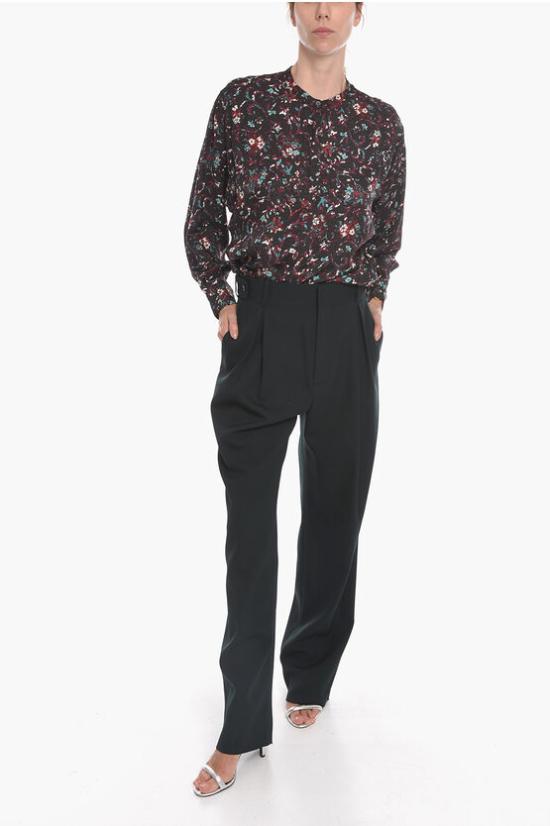  보테가베네타 스트레이트 팬츠 703115 V19M0 3413 Green - BOTTEGA VENETA