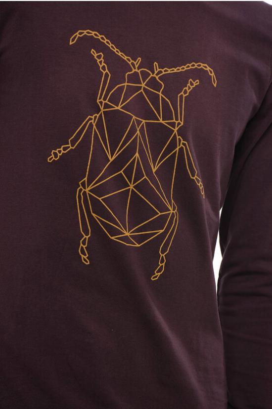  꼬르넬리아니 긴팔 티셔츠 84G486 9825524 040 Burgundy - CORNELIANI