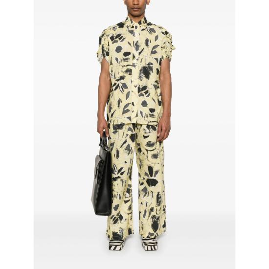 25SS 페데리코 시나 스트레이트 팬츠 FCCO TR03 01 YELLO YELLOW - FEDERICO CINA