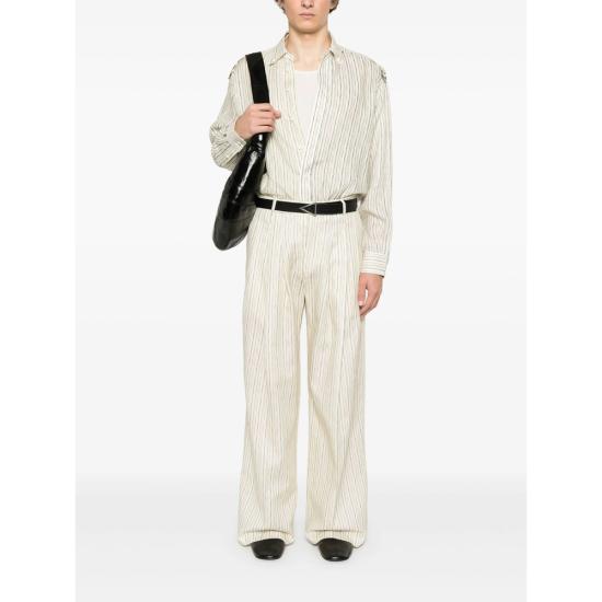 25SS 페데리코 시나 긴팔 셔츠 FCCO SI02 05 STRIP NEUTRALS - FEDERICO CINA