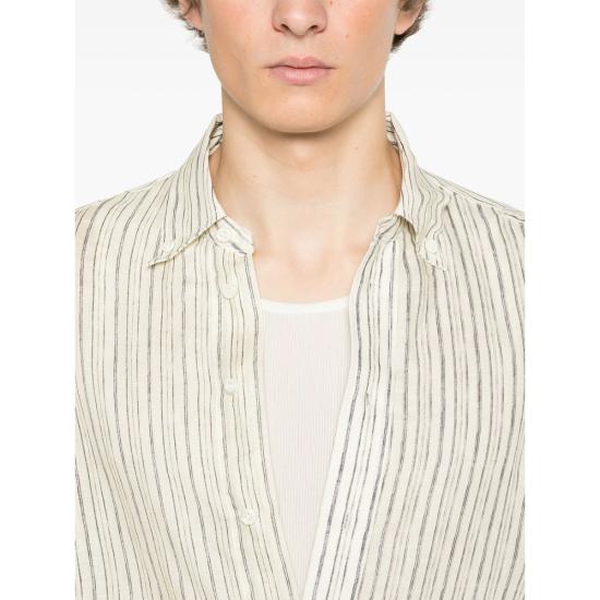 25SS 페데리코 시나 긴팔 셔츠 FCCO SI02 05 STRIP NEUTRALS - FEDERICO CINA