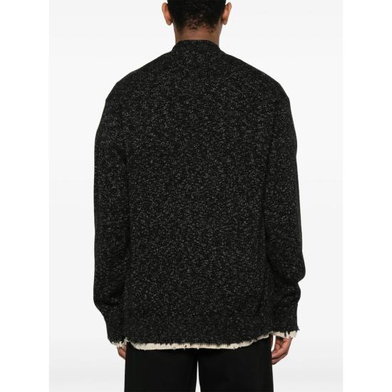 25SS 페데리코 시나 스웨터 FCCO KCR05 01 BLACK - FEDERICO CINA