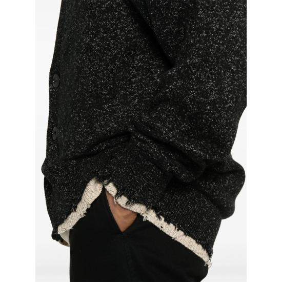 25SS 페데리코 시나 스웨터 FCCO KCR05 01 BLACK - FEDERICO CINA