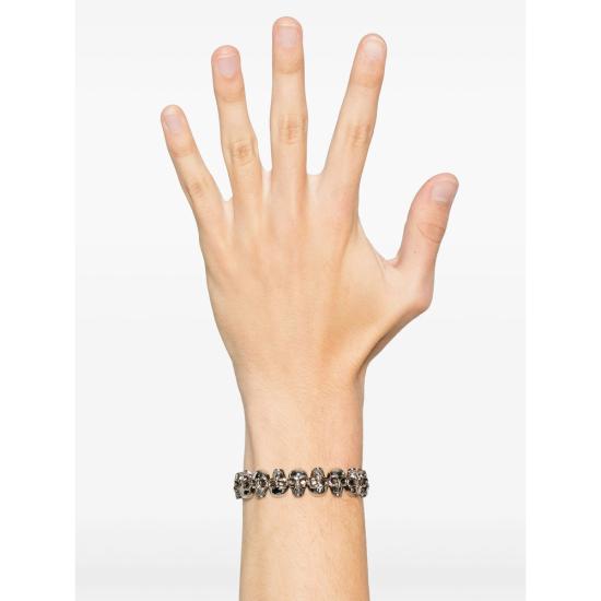 25SS 알렉산더 맥퀸 브레이슬릿 823322 J161N 0446 SILVER - ALEXANDER MCQUEEN