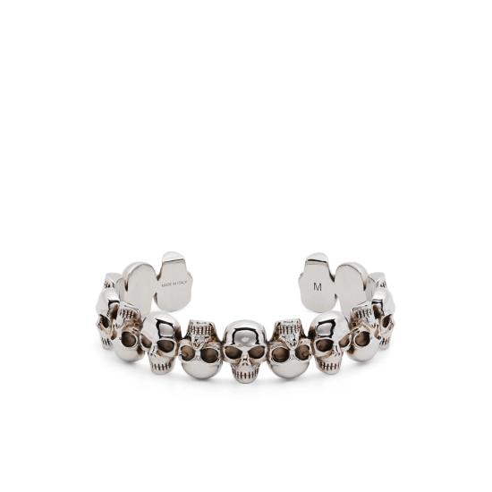 25SS 알렉산더 맥퀸 브레이슬릿 823322 J161N 0446 SILVER