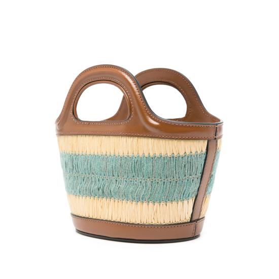 25SS 마르니 토트백 P8273 BMMP0067Q8 ZO907 BROWN BLUE - MARNI