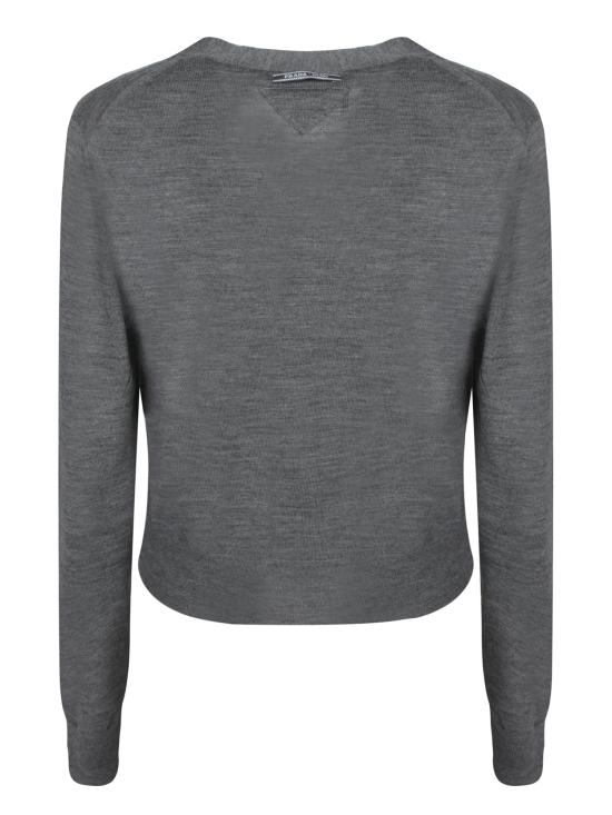 25SS 프라다 가디건 P25N50 16SW F0480 Grey - PRADA