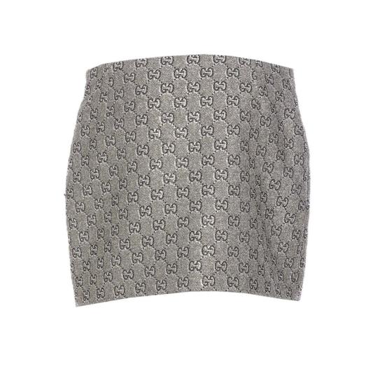 25SS 구찌 숏 스커트 808246ZARWY1018 GREY - GUCCI