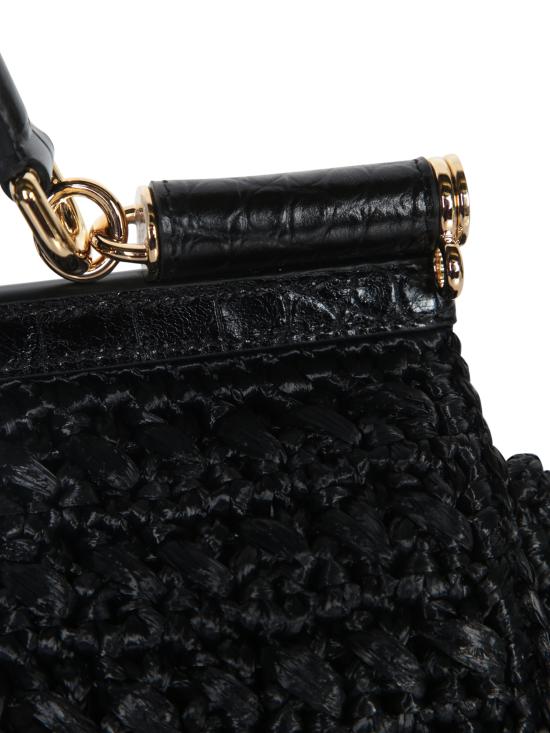 25SS 돌체앤가바나 미디움 시실리 핸드백  BB7652 B4666 8T099 Black - DOLCE & GABBANA