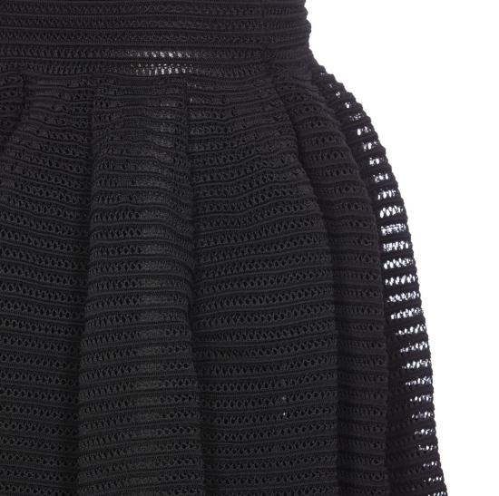 25SS 알라이아 숏 스커트 AA9J2249K008A995 Black - ALAIA