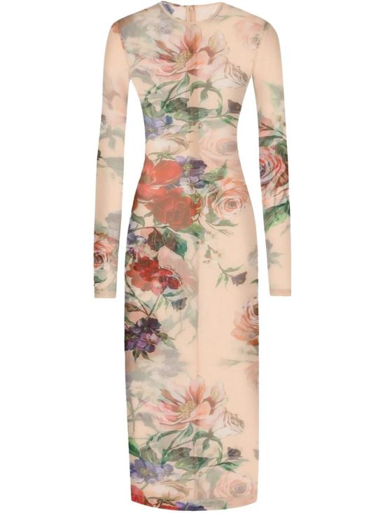 25SS 돌체앤가바나 미디 원피스 F6IAPTFSUBVH25PR FIORI ANTICHI FNUD