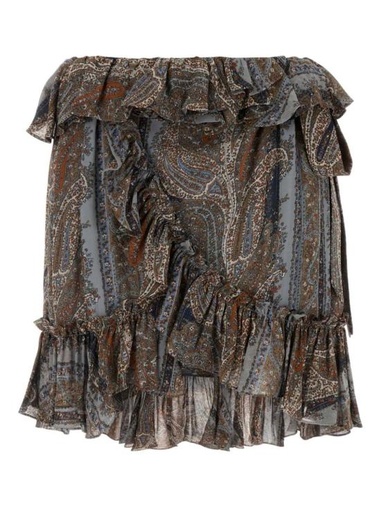 25SS 생로랑 숏 원피스 823750Y3K588490 MULTICOLOUR