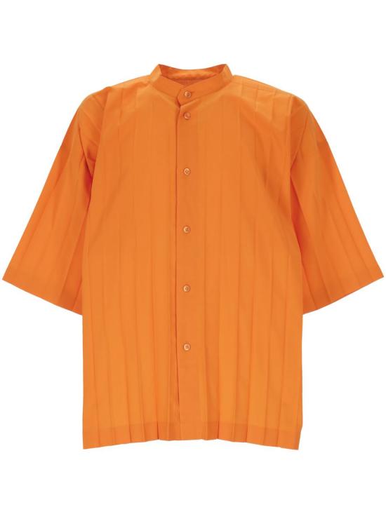 25SS 이세이 미야케 반팔 셔츠 HP56FJ30532 ORANGE