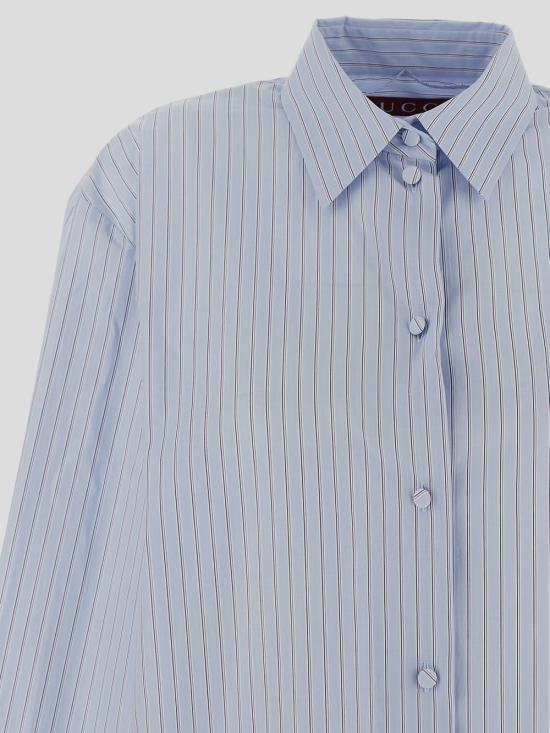 25SS 구찌 셔츠 820670 ZAPIU4305 AZURE WHITE MC - GUCCI