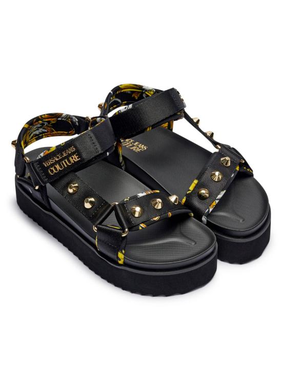 25SS 베르사체 샌들 78VA3SM2 ZS187G89 Black - VERSACE