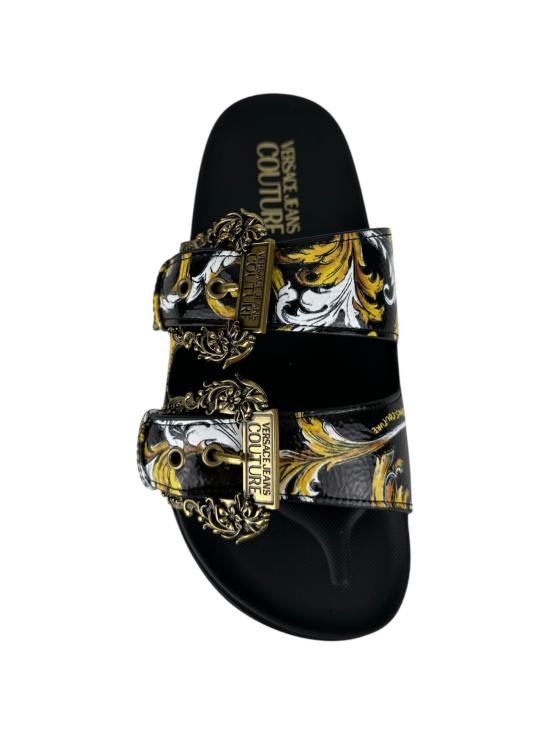 25SS 베르사체 뮬/슬리퍼 78VA3SM1 ZS366G89 Black - VERSACE