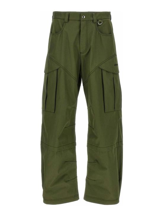 26SS 오프화이트 스트레이트 팬츠 OMCF042F24FAB0015810 Green