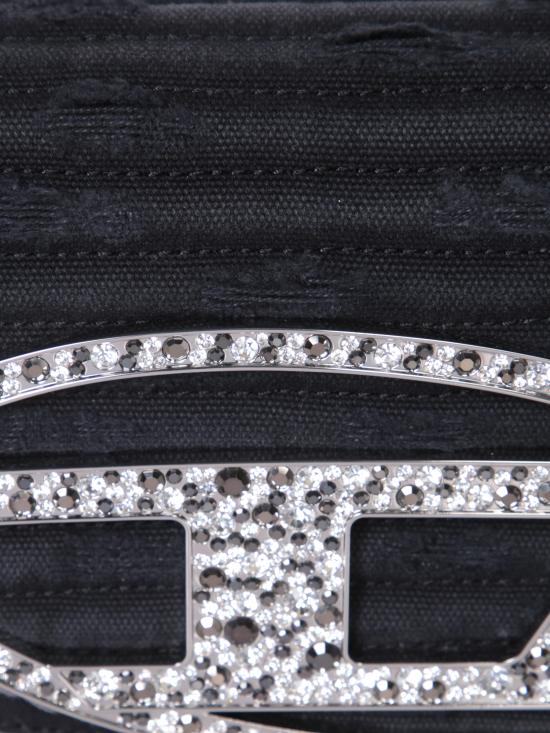 25SS 디젤 1DR-아이코닉 숄더백 캔버스 앤 레더 X08396 P6319 T8013 Black - DIESEL