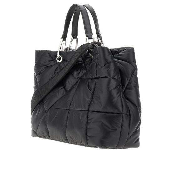  엠포리오 아르마니 가방 EMPORIO ARMANI ASV 나일론 미디엄 MyEA 백 여성 블랙 - EMPORIO ARMANI