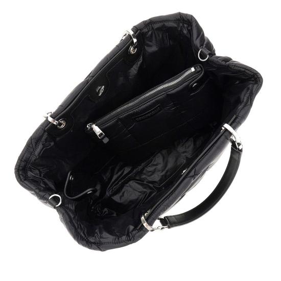  엠포리오 아르마니 가방 EMPORIO ARMANI ASV 나일론 미디엄 MyEA 백 여성 블랙 - EMPORIO ARMANI