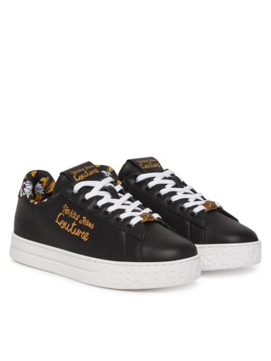 26FW 베르사체 꾸뛰르 스니커즈 78VA3SKL ZPB09 G89 BLACK GOLD DOM - VERSACE