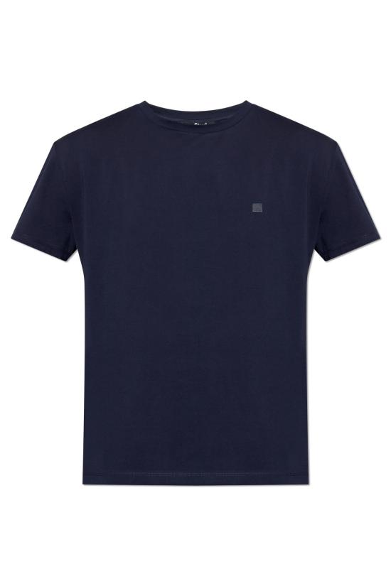 25SS 아크네 스튜디오 반팔 티셔츠 CL0309 885 NAVY BLUE DOM