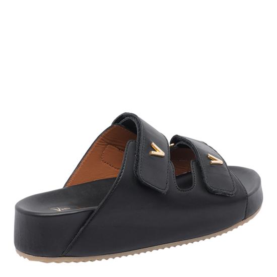 25SS 비아로마 뮬/슬리퍼 4356 901NERO Black - VIA ROMA