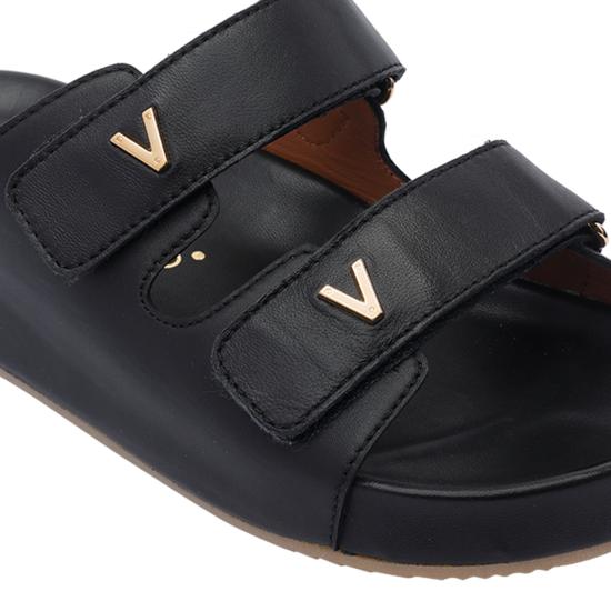 25SS 비아로마 뮬/슬리퍼 4356 901NERO Black - VIA ROMA