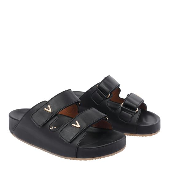 25SS 비아로마 뮬/슬리퍼 4356 901NERO Black - VIA ROMA