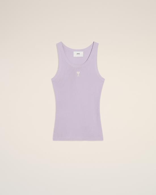 25SS 아미 민소매 티셔츠 FTK160JE0117504 LILAC DOM