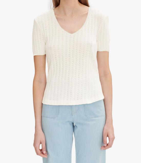 25SS 아페쎄 반팔 티셔츠 COHGYF26491AAD ECRU DOM - A.P.C.