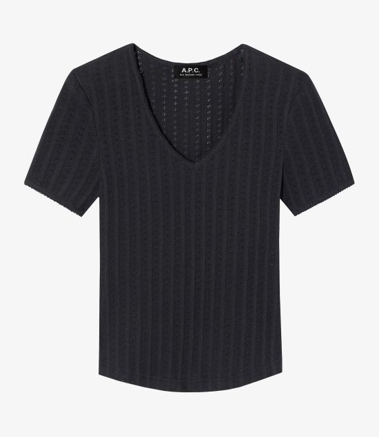 25SS 아페쎄 반팔 티셔츠 COHGYF26491LZZ BLACK DOM