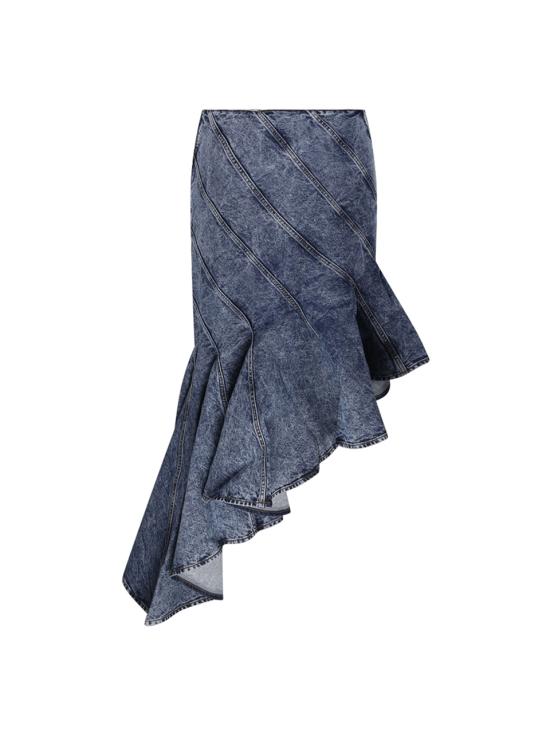 25SS 알라이아 미디 스커트 AA9J2283T535A 524 BLEU NEIGE - ALAIA