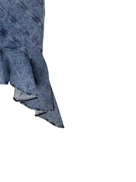 25SS 알라이아 미디 스커트 AA9J2283T535A 524 BLEU NEIGE - ALAIA