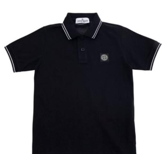 25SS [키즈] 스톤 아일랜드 폴로 셔츠 K1S162200001 S0018V0029 Black - STONE ISLAND